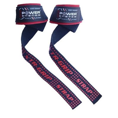 Лямки для тяги Power System XTR-Grip Straps PS-3430 Black/Red