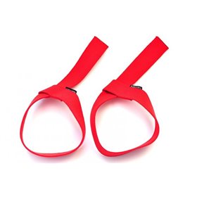 Лямки Gemini для становой тяги и турника красные (2985-R)