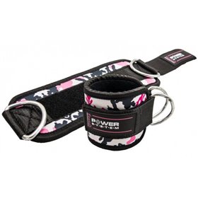 Манжети на щиколотку Power System Ankle Strap Camo PS-3470 Pink/Black