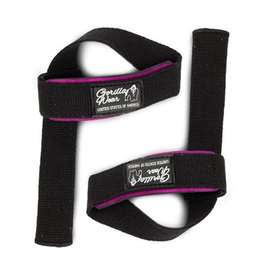 Лямки Gorilla Wear Padded Lifting Straps one size Чорно-фіолетові (9980390700)