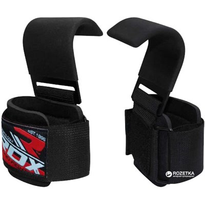 Гаки для тяги RDX Neoprene 2 шт Black (432_20206)