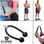 Канат для трицепса з двойним хватом Power System PS-4041 Triceps Rope Black/Red