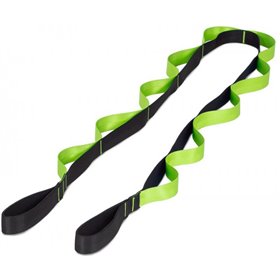 Ремінь для стретчингу з петлями Prosource Multi-Loop Stretching Strap Чорний/Зелений (ps-2019-ss-bgreen)