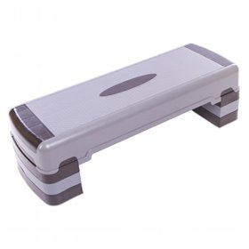 Степ-платформа FI-1579 (пластик, р-р 90Lx32Wx15-27H, чорний-сірий) /2